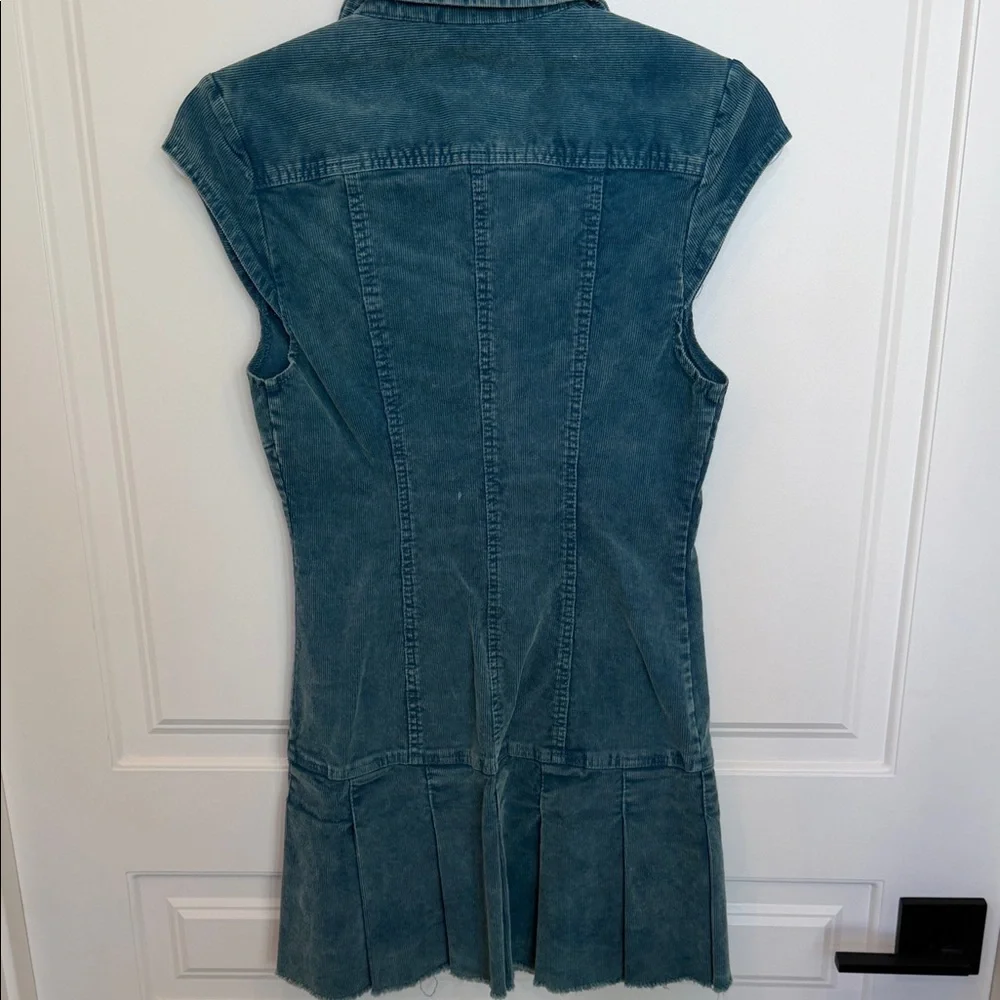 Urban Outfitters Blue Denim corduroy Mini Dress - Picture 4 of 4